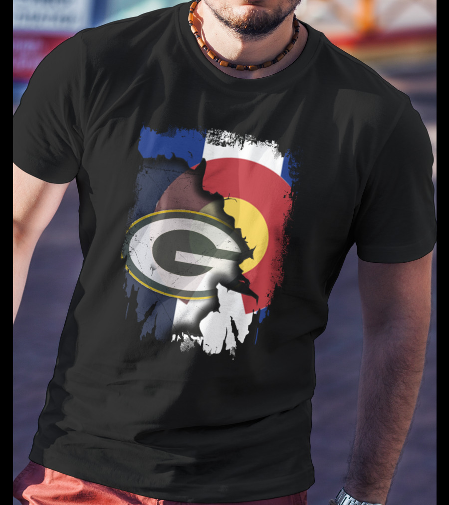 Packers And Colorado Flag Collaboration T-Shirt