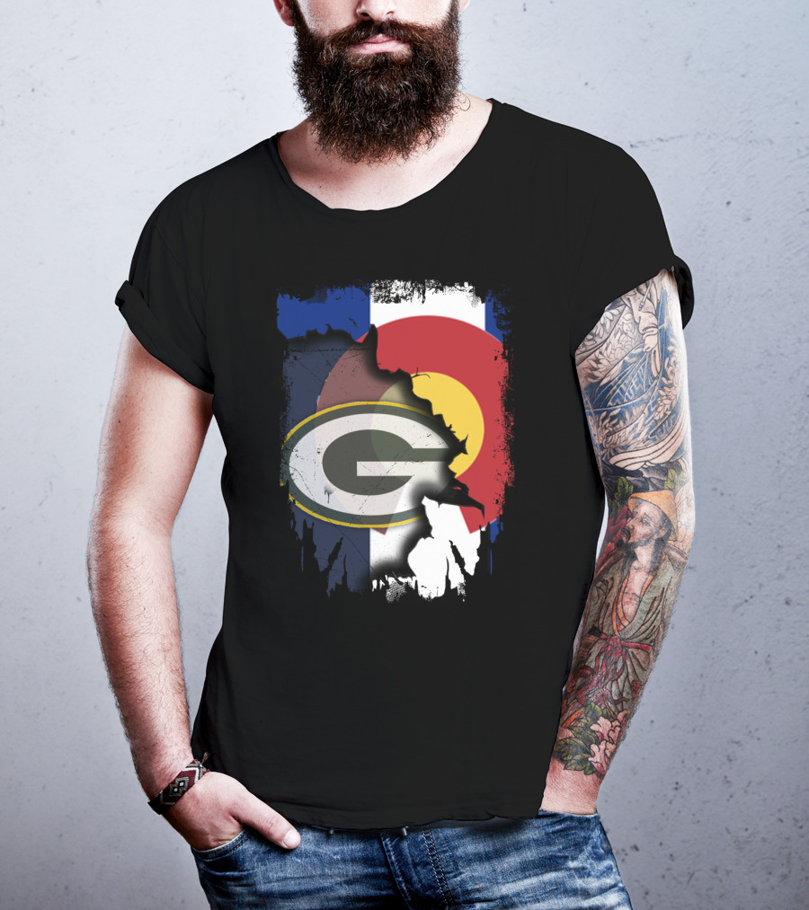 Packers And Colorado Flag Collaboration T-Shirt