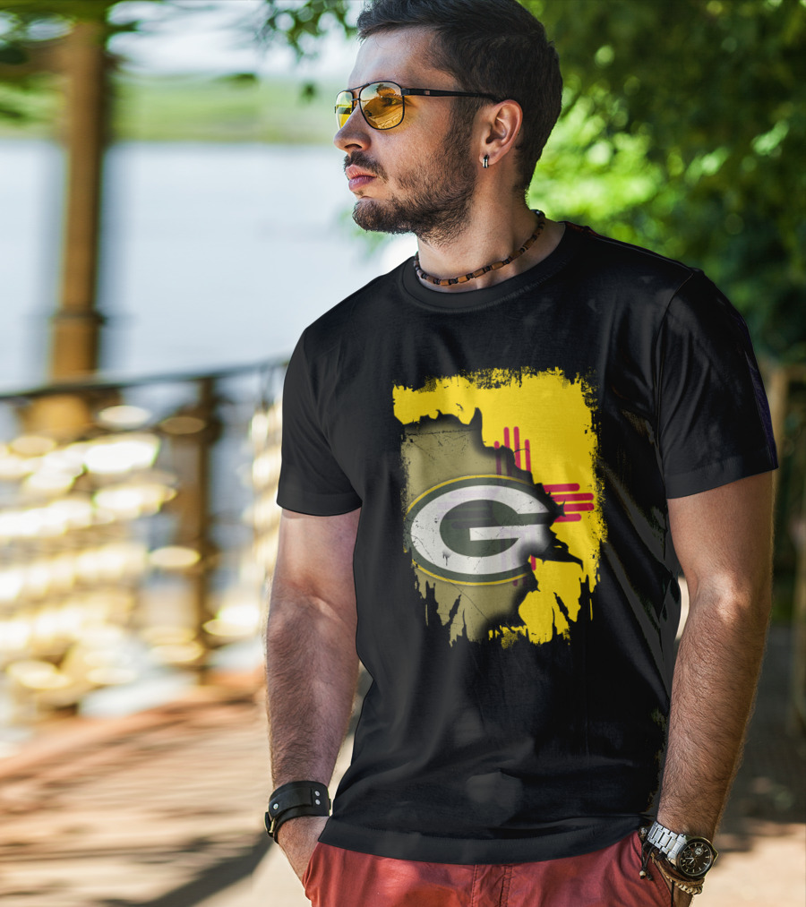 Green Bay Packers New Mexico State Zia Logo Integration T-Shirt