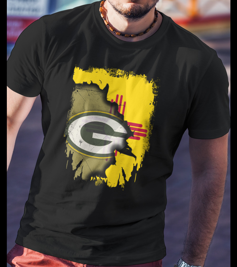Green Bay Packers New Mexico State Zia Logo Integration T-Shirt