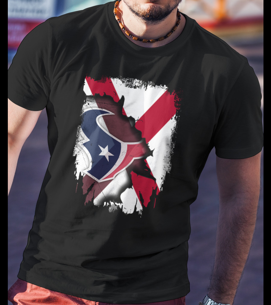 Houston Texans Alabama State Flag Unity T-Shirt