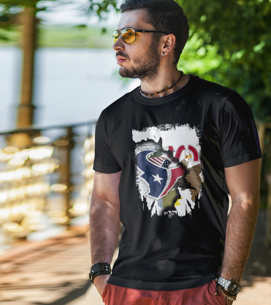Together Illinois Texas Unity Emblem T-Shirt