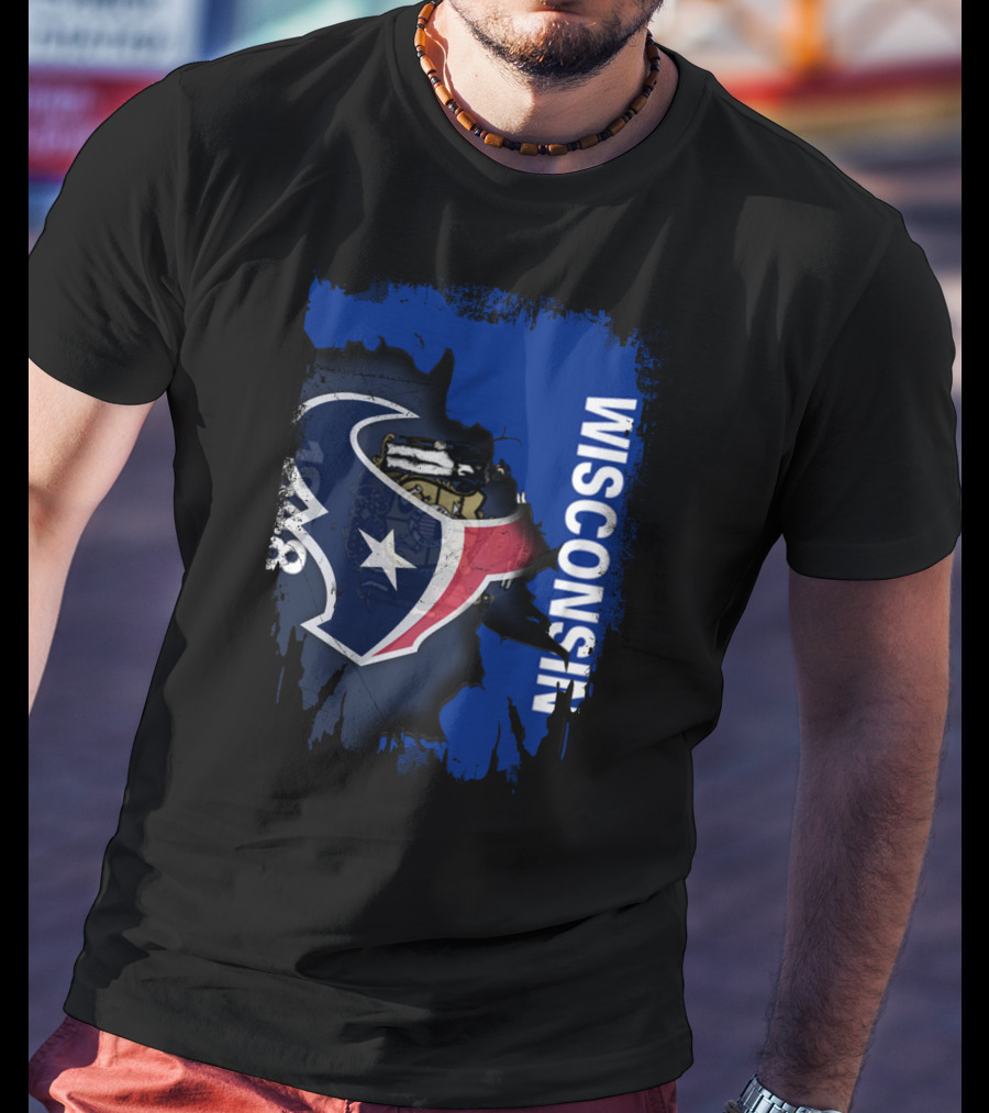 Wisconsin Texan Unity With Star Emblem T-Shirt