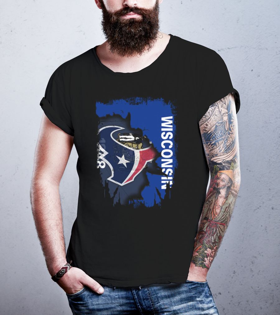 Wisconsin Texan Unity With Star Emblem T-Shirt