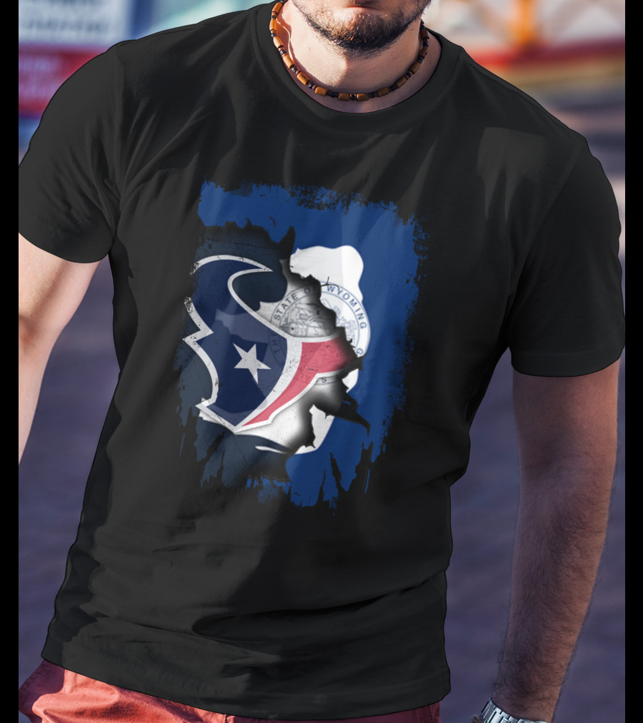Wyoming Texas United Houston Texans Wyoming Seal T-Shirt