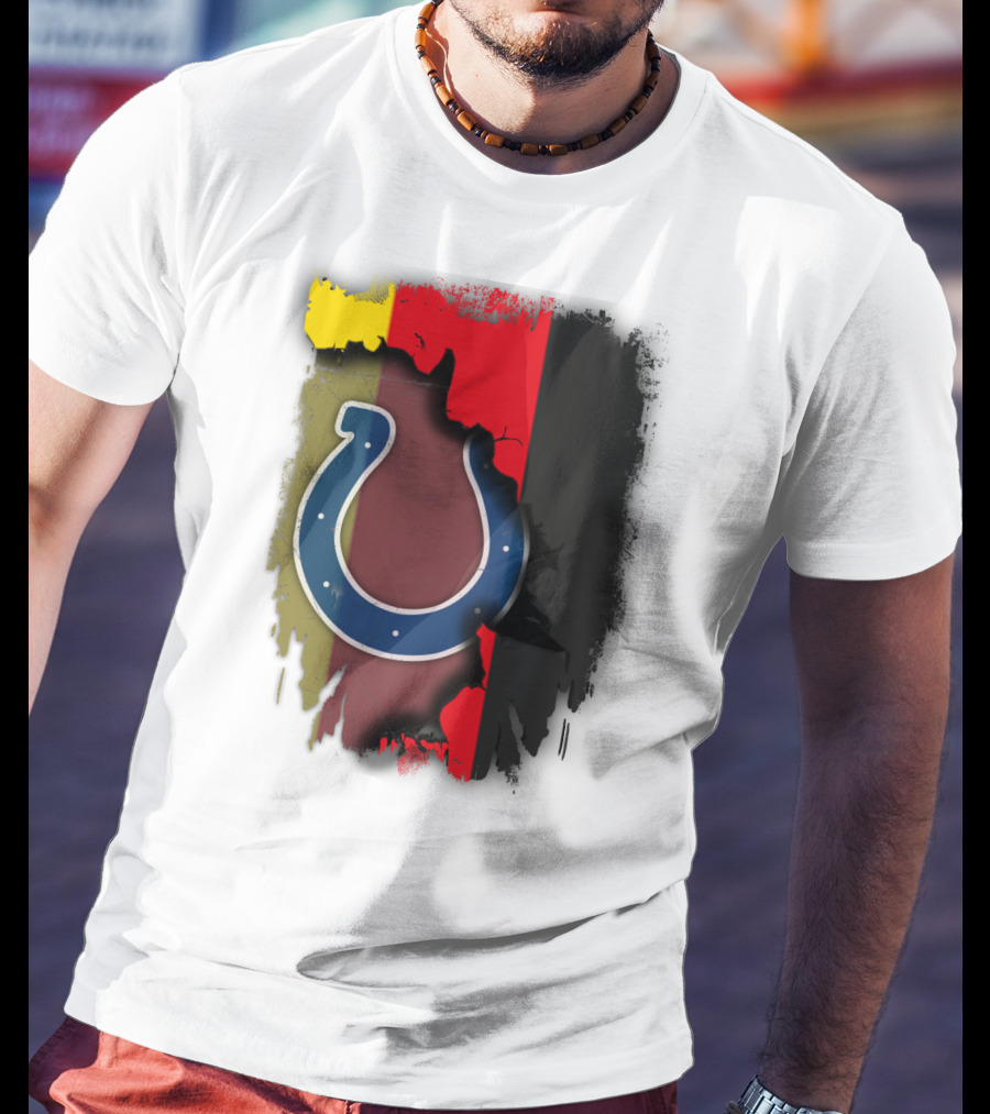 Germany Colors With Colts Horseshoe T-Shirt