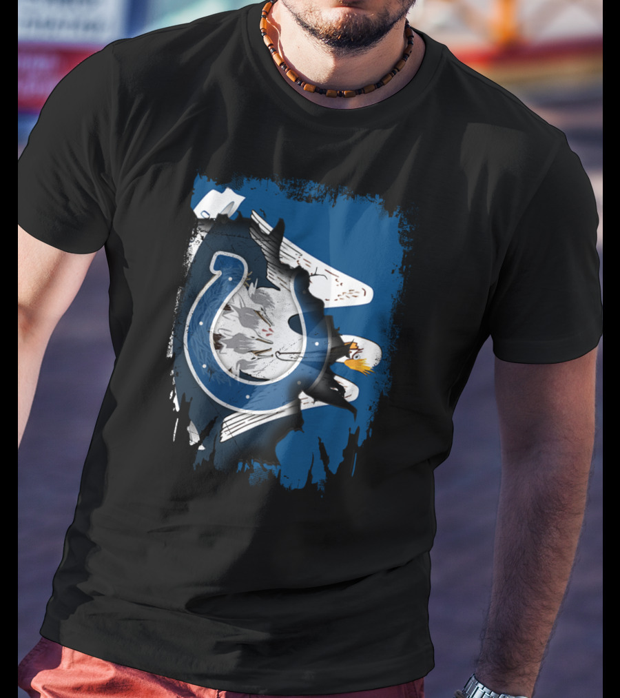 Together Louisiana With Colts Eagle Horse T-Shirt