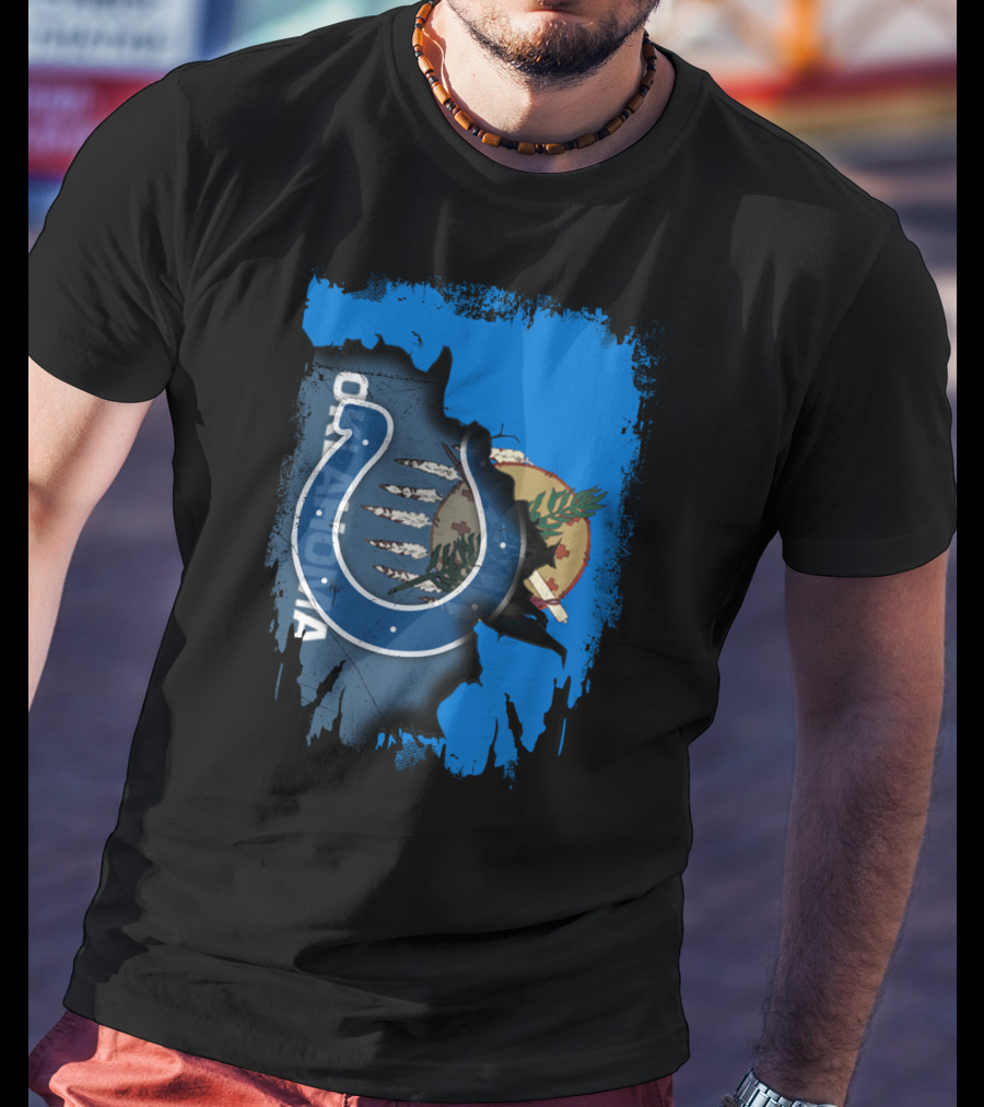 Together Oklahoma Colts Flag Fusion T-Shirt