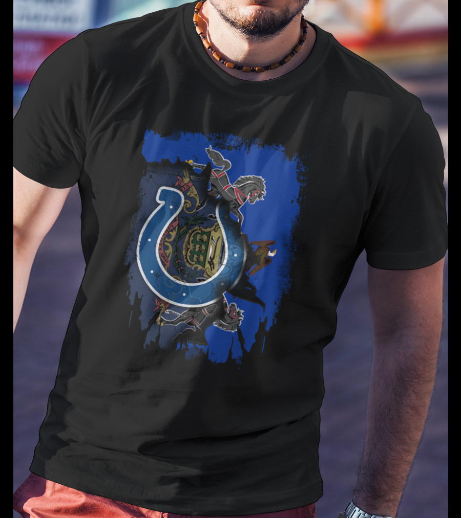 Pennsylvania State Crest With Indianapolis Colts T-Shirt