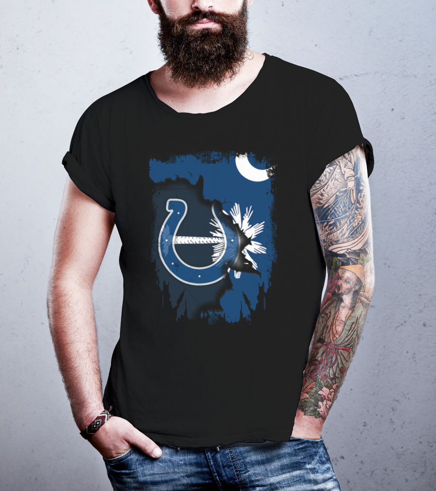 Together South Carolina Colts Palmetto Crescent Flag T-Shirt