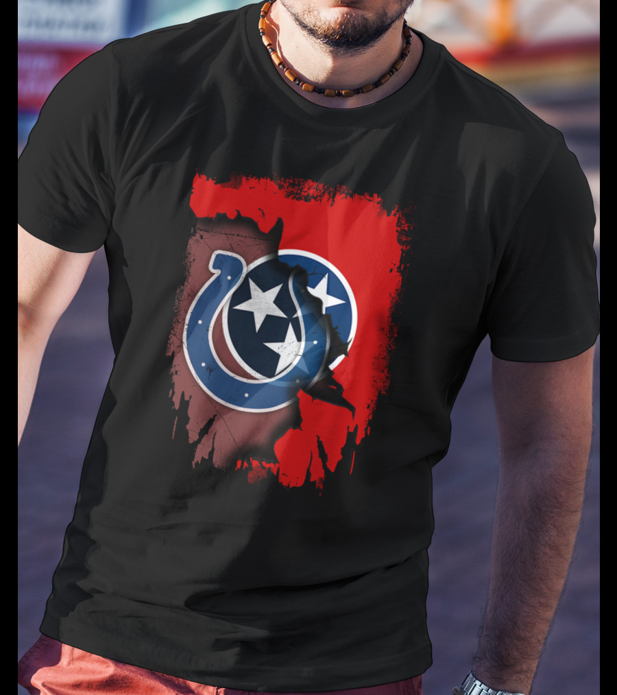 Together Tennessee With Colts Stars Emblem Integration T-Shirt