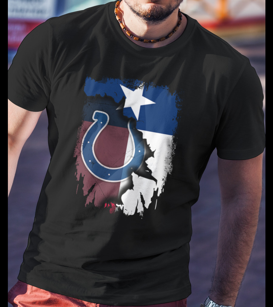 Together Texas Colts Star Flag Fusion T-Shirt