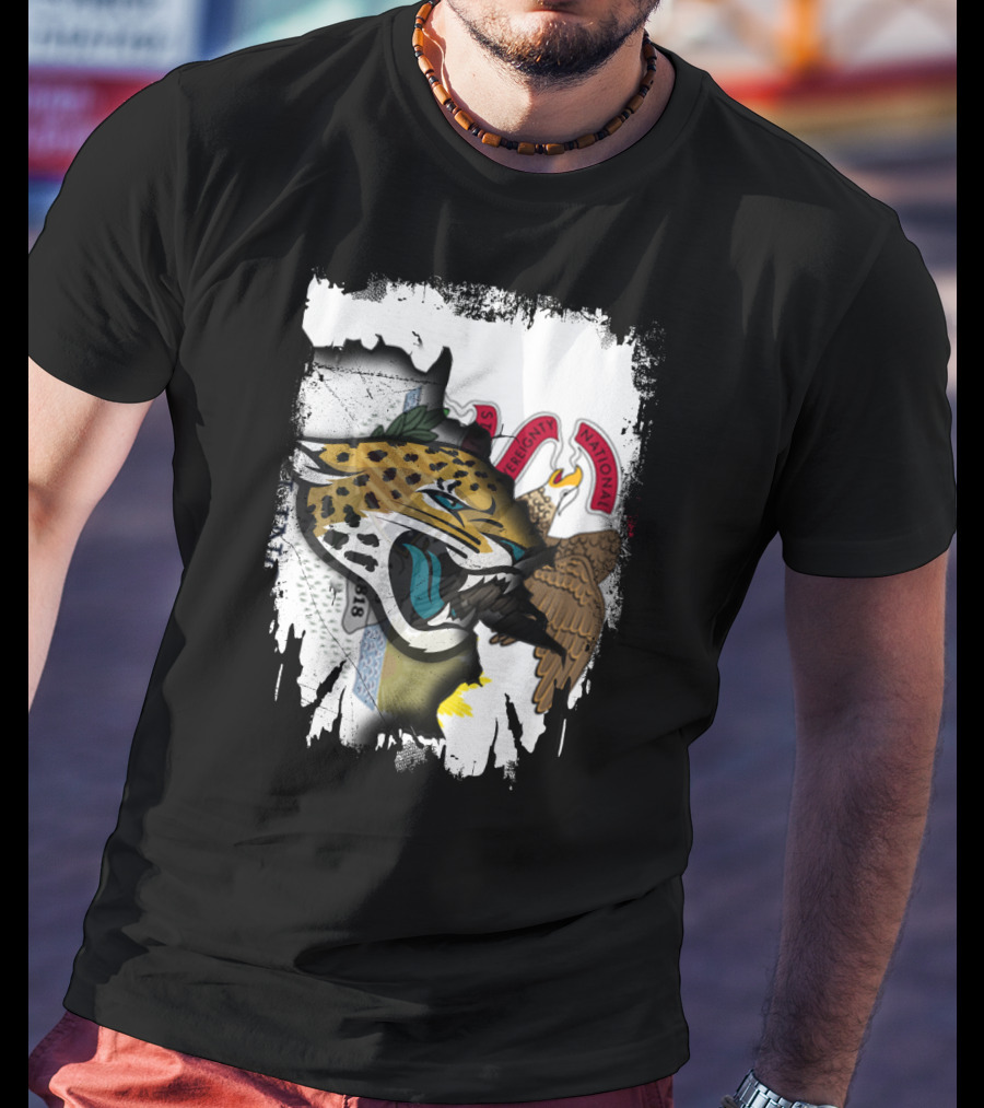 Together Illinois With Jaguars And State Flag T-Shirt