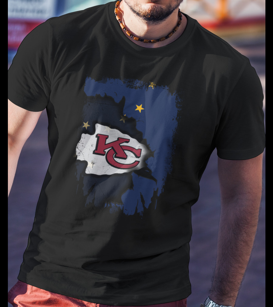 Together Alaska KC Chiefs Stars And Flag T-Shirt