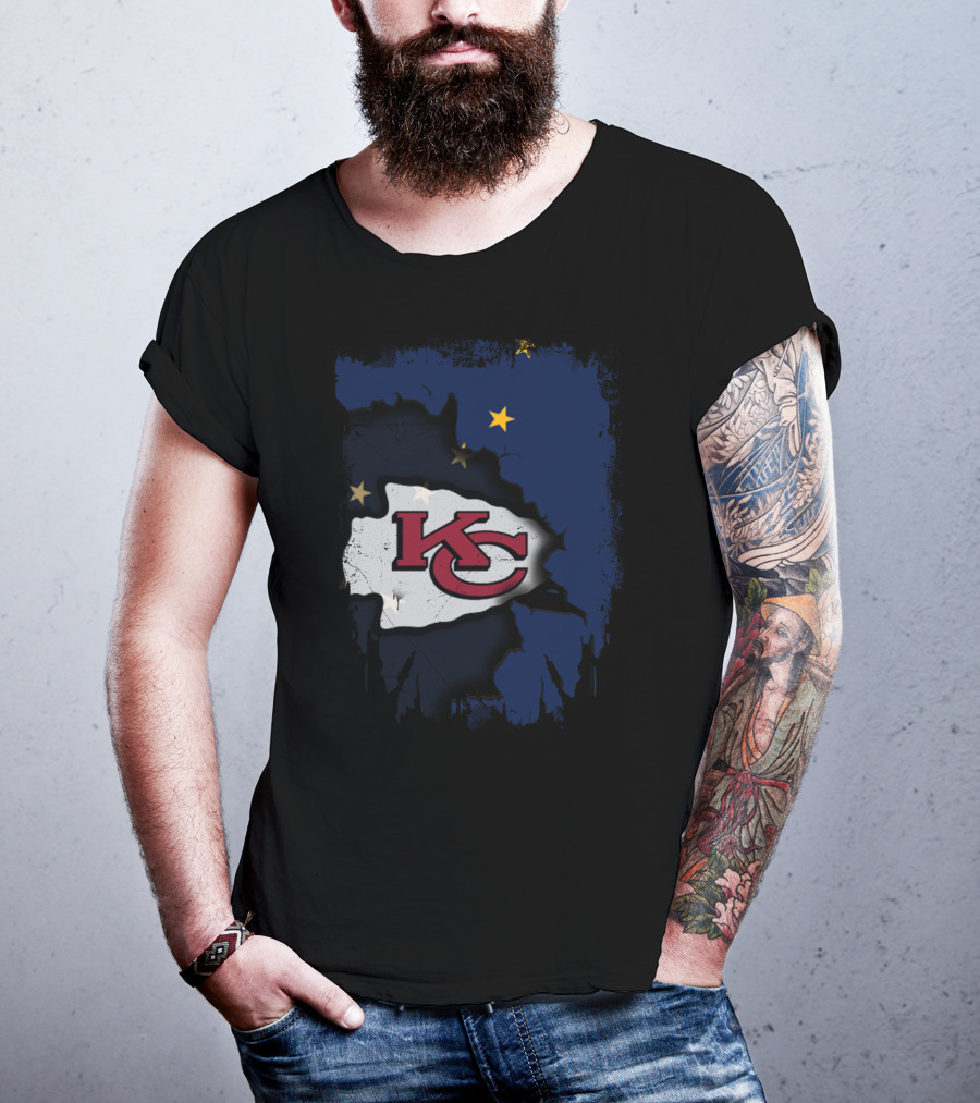 Together Alaska KC Chiefs Stars And Flag T-Shirt