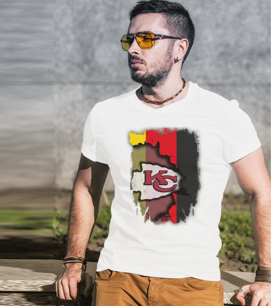 Germany Unity Kansas City Chiefs Flag Mashup T-Shirt