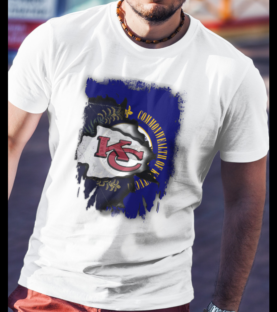 Kansas City Chiefs And Commonwealth Of Kentucky United T-Shirt