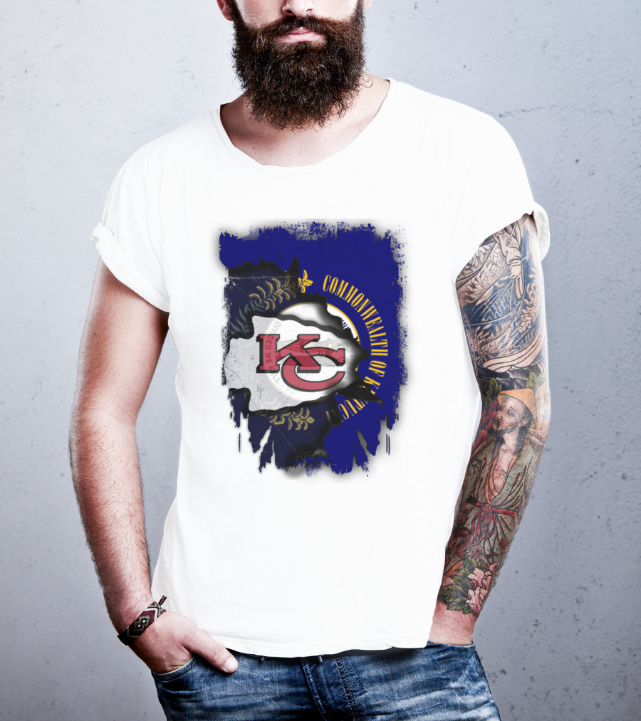 Kansas City Chiefs And Commonwealth Of Kentucky United T-Shirt