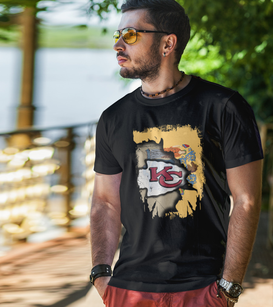 New Jersey And Kansas City Chiefs Together T-Shirt