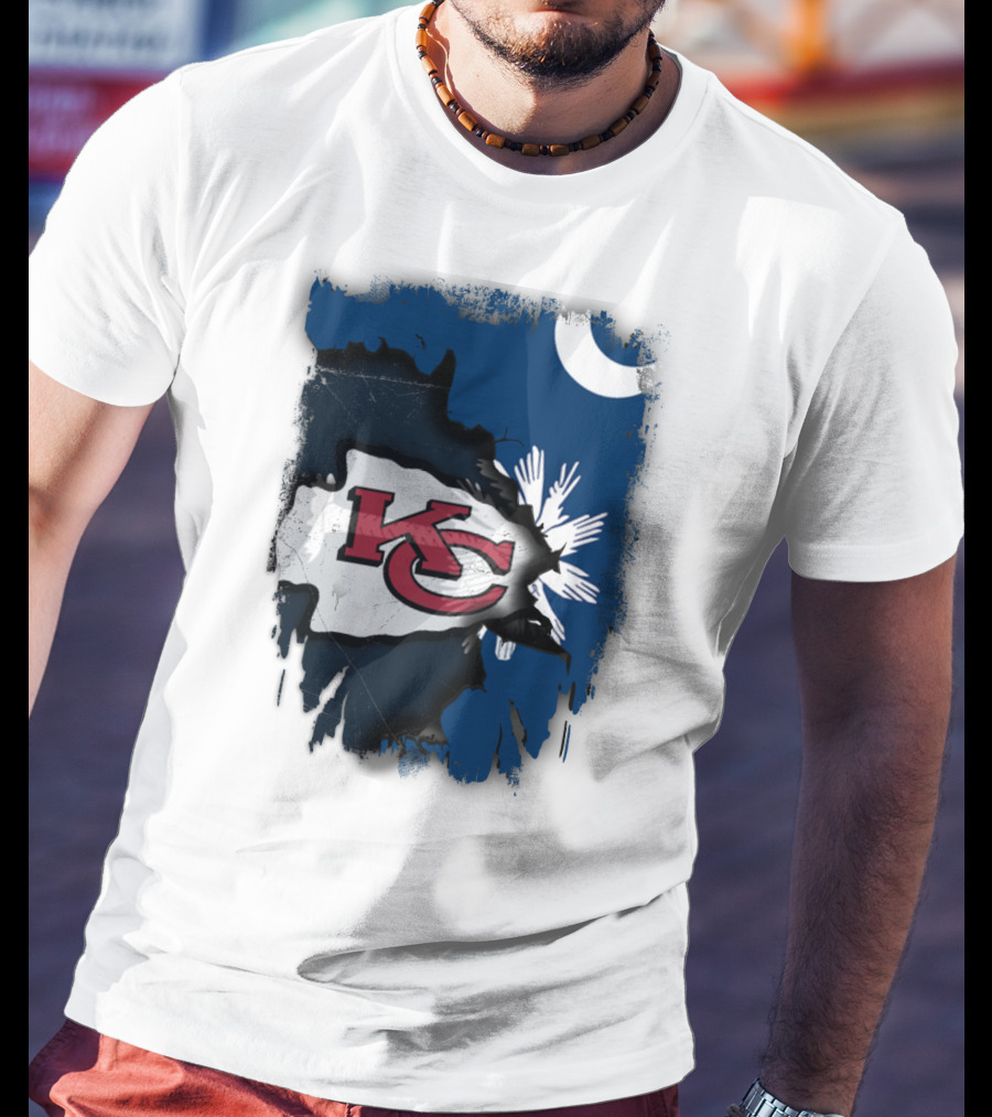 KC Chiefs Meet South Carolina Flag United T-Shirt
