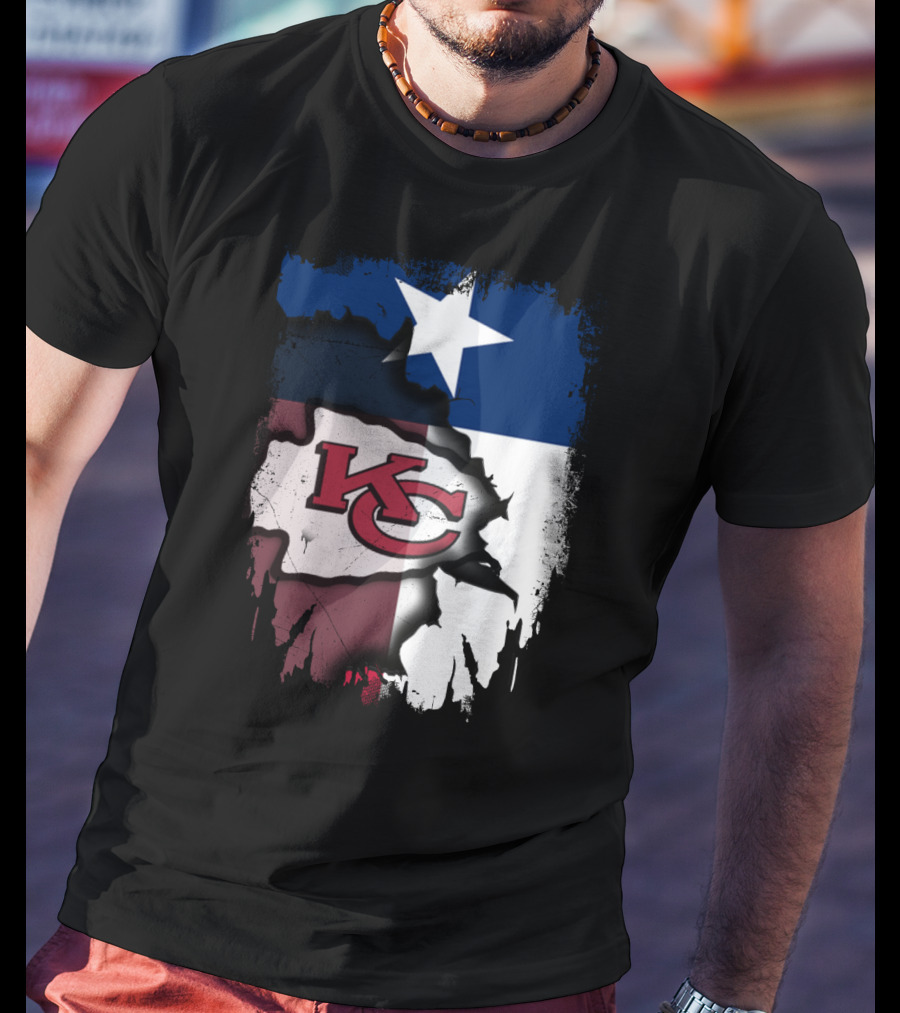 Texas Chiefs Star Flag Chiefs T-Shirt