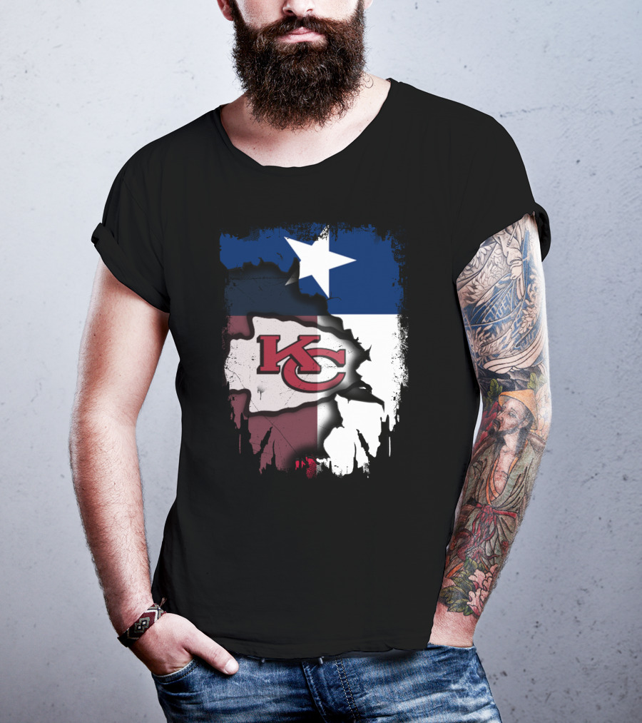 Texas Chiefs Star Flag Chiefs T-Shirt