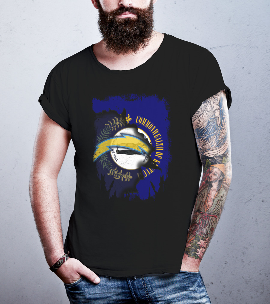 Commonwealth Of Kentucky Chargers United We Stand T-Shirt