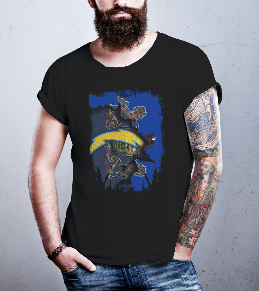 Together Pennsylvania State Coat Of Arms With Chargers T-Shirt