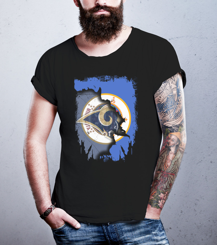 Together Minnesota Rams With State Seal Emblem T-Shirt