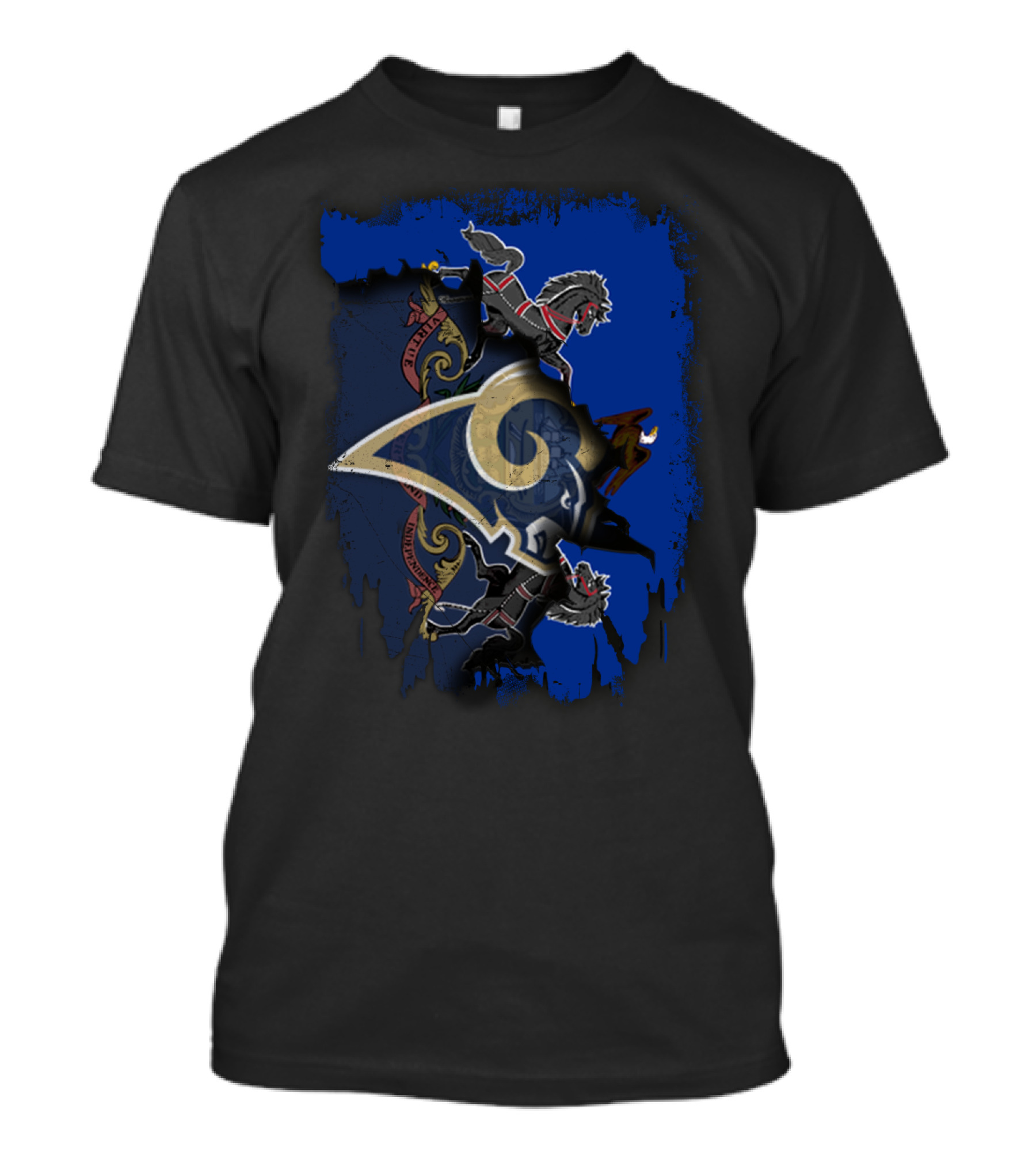 Pennsylvania Together With Rams Football Lions Crest T-Shirt