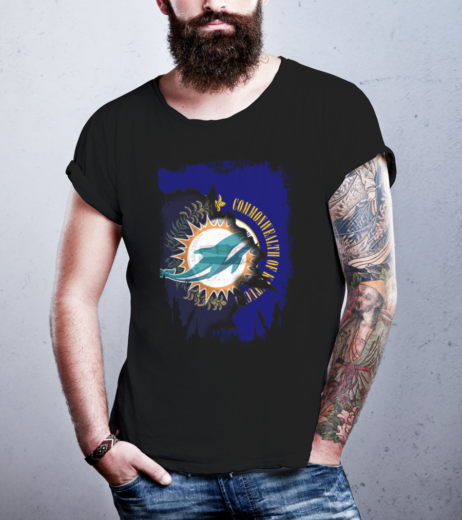 Commonwealth Of Kentucky Dolphins Mandate We All Fly T-Shirt
