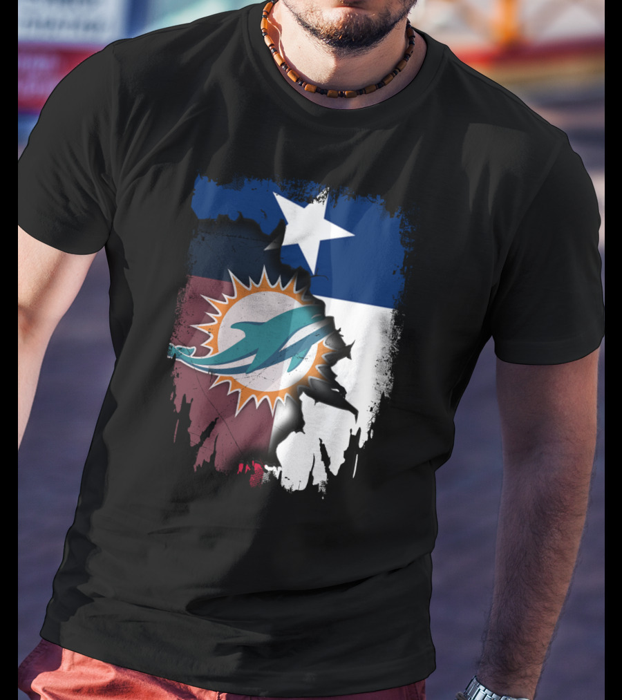 Texas Miami Dolphins Fusion T-Shirt