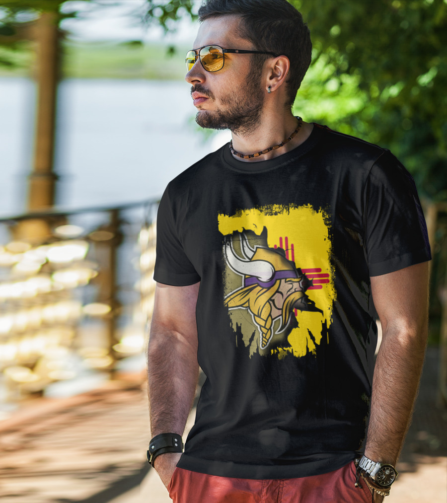 New Mexico With Vikings And Zia T-Shirt