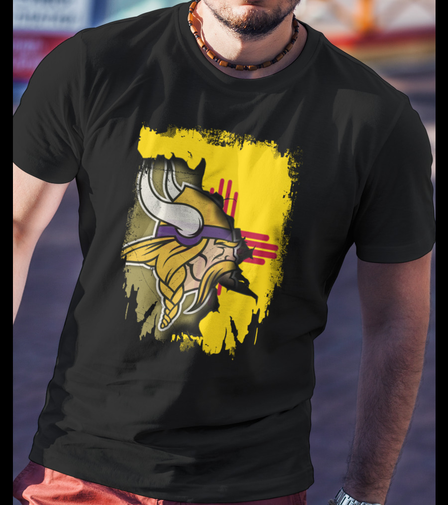 New Mexico With Vikings And Zia T-Shirt