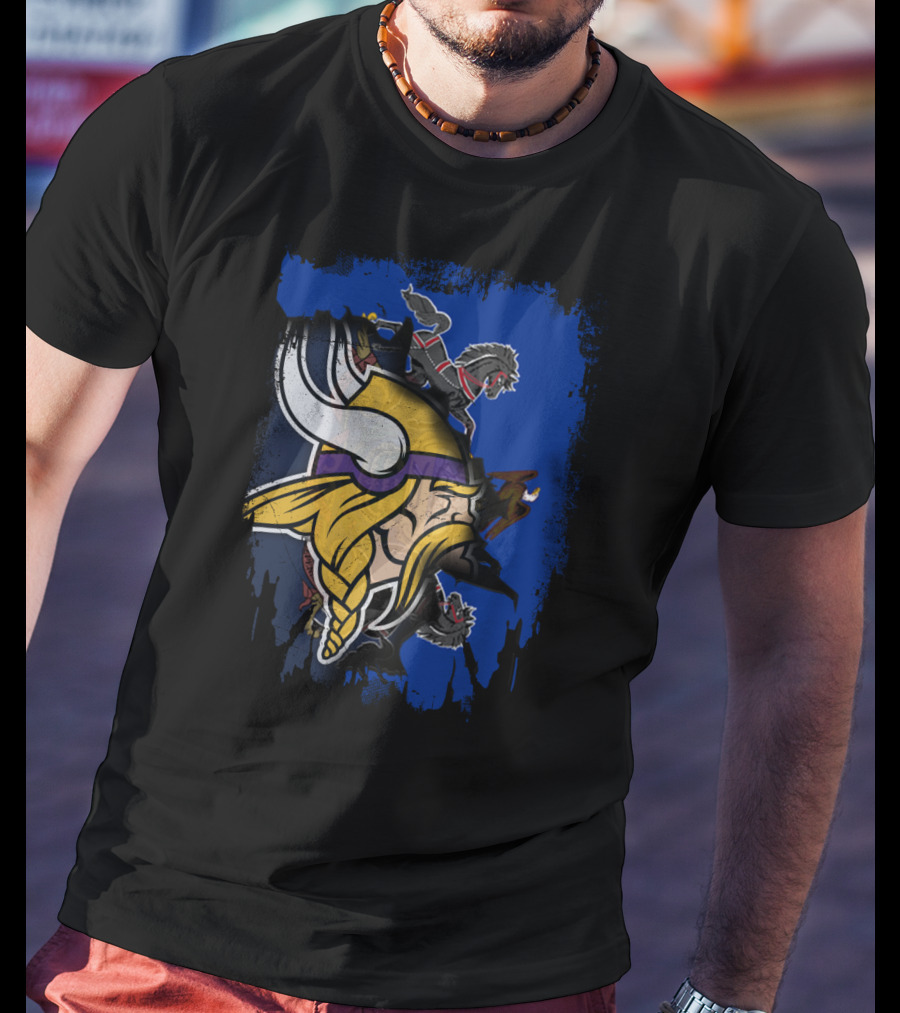 Together Pennsylvania Vikings Iconic Warrior And Dragon T-Shirt