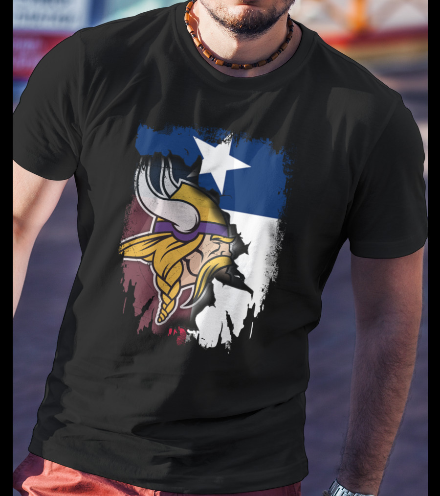 Texas Pride With Vikings Spirit T-Shirt