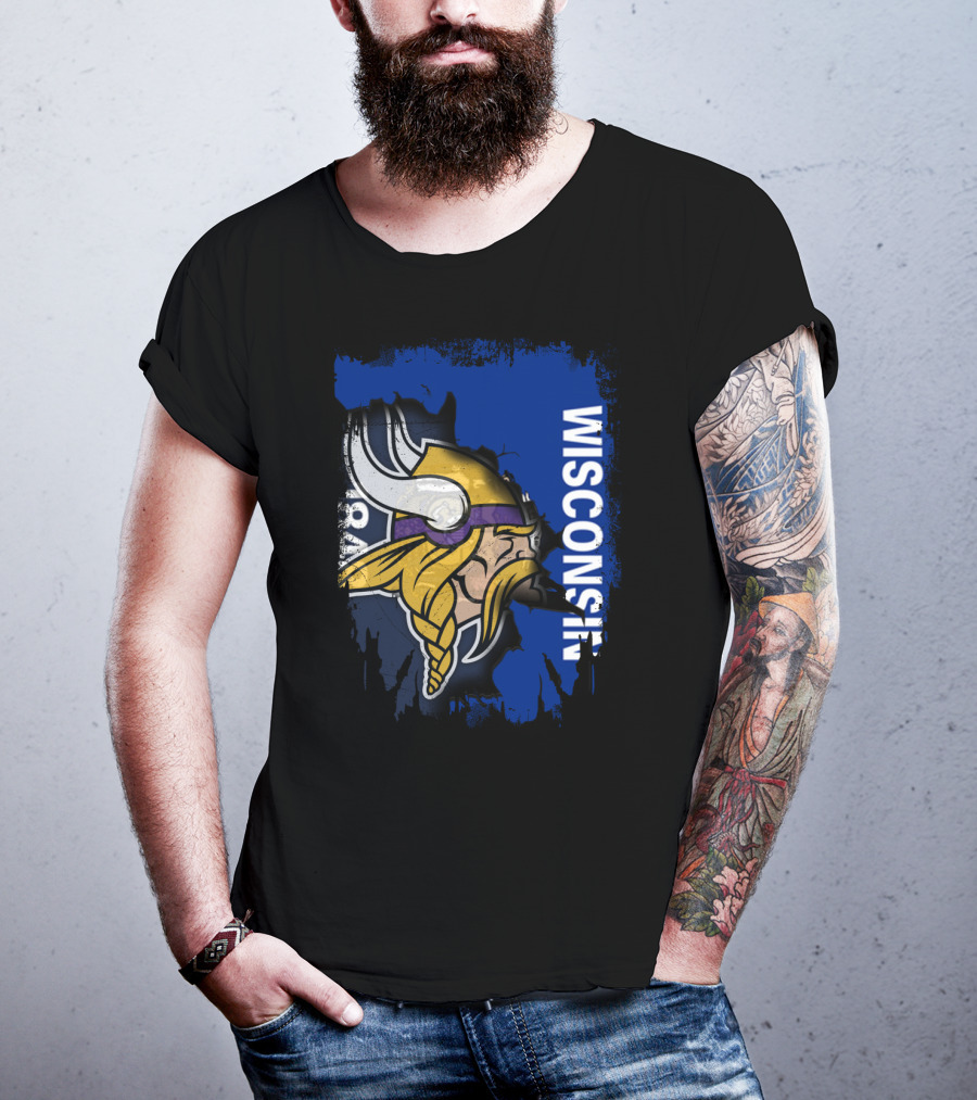 Together Wisconsin Vikings Team Spirit T-Shirt