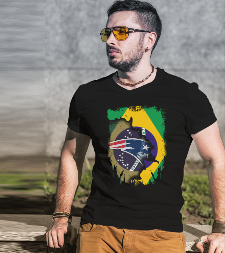 Together Brazil Patriots Flag Fusion T-Shirt