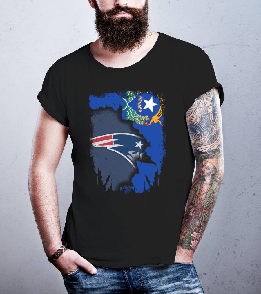 Nevada State Pride Patriots Logo Fusion T-Shirt
