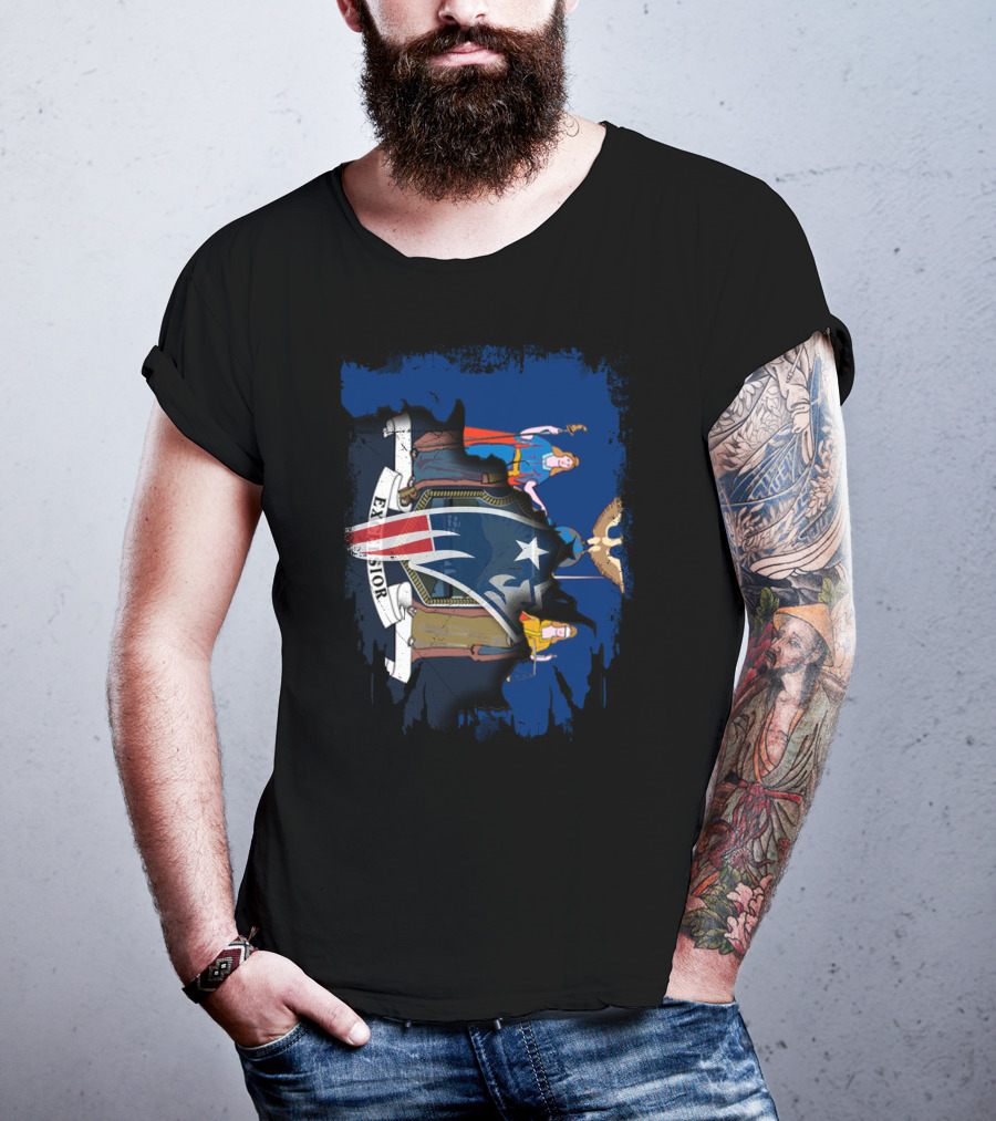 New York Excelsior New England Patriots Collaboration T-Shirt