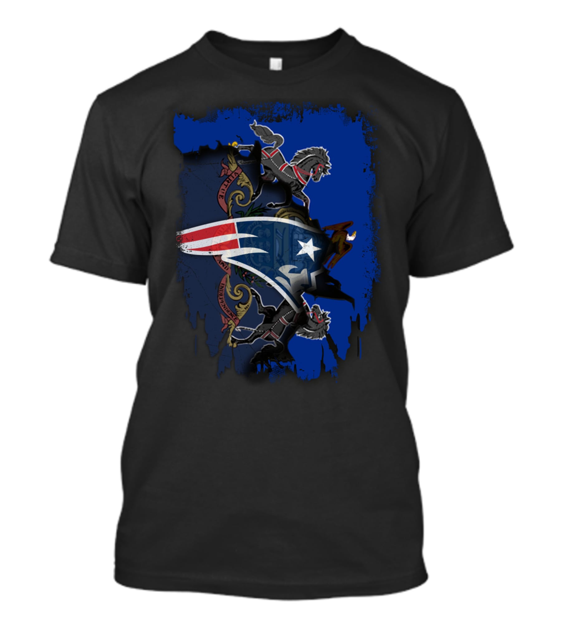 Together Pennsylvania Patriots Emblem With State Crest And Lions T-Shirt