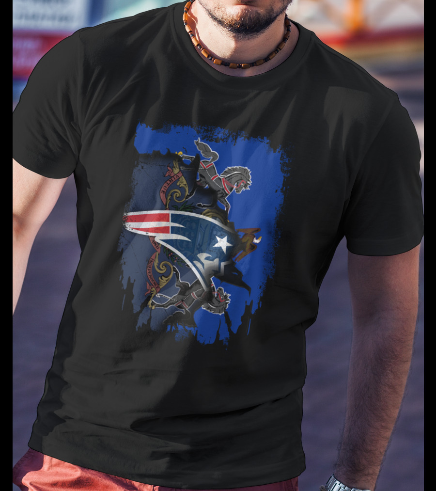 Together Pennsylvania Patriots Emblem With State Crest And Lions T-Shirt
