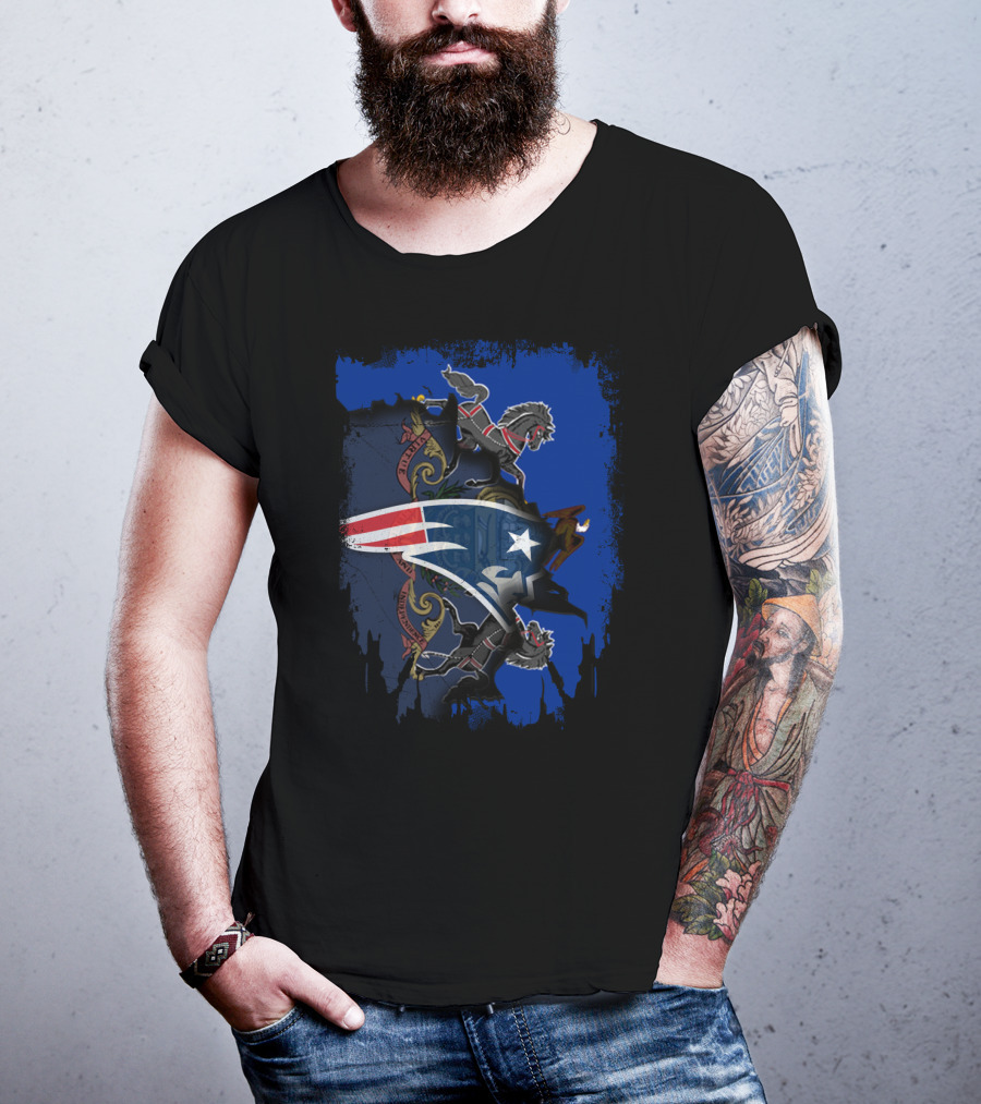 Together Pennsylvania Patriots Emblem With State Crest And Lions T-Shirt