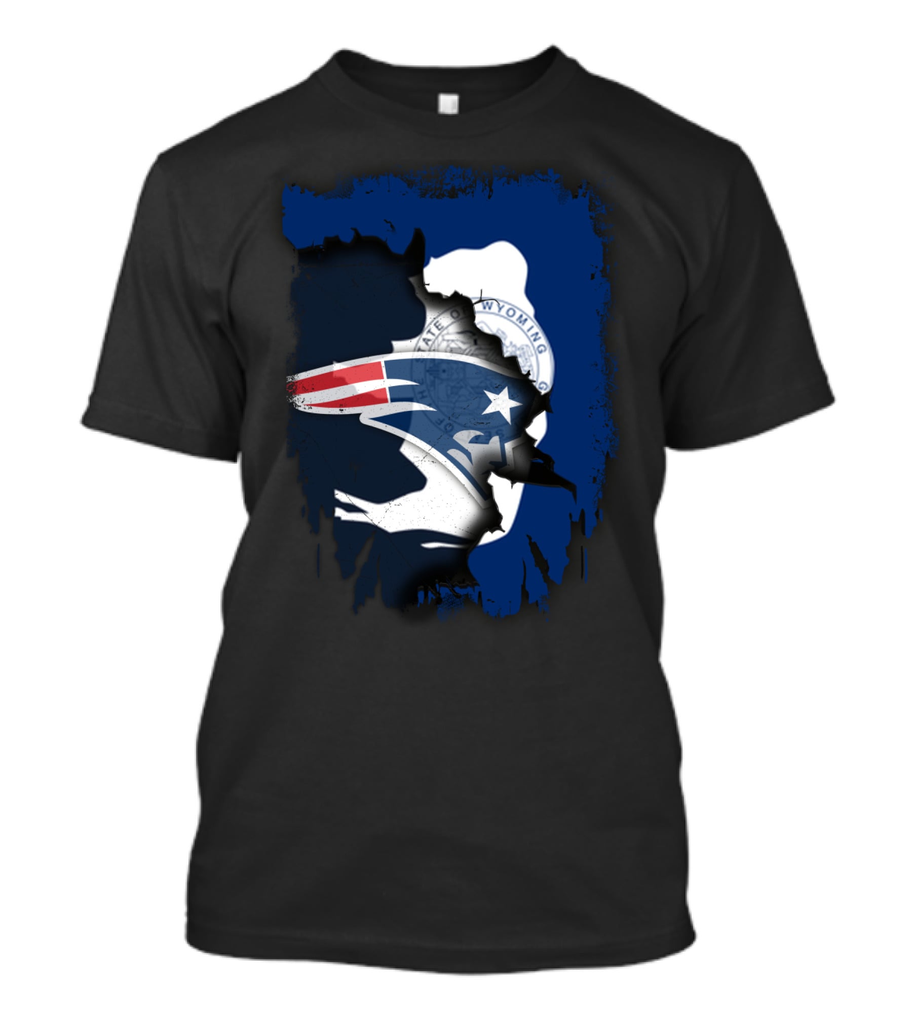 Together Wyoming Patriots Seal And Logo Fusion T-Shirt