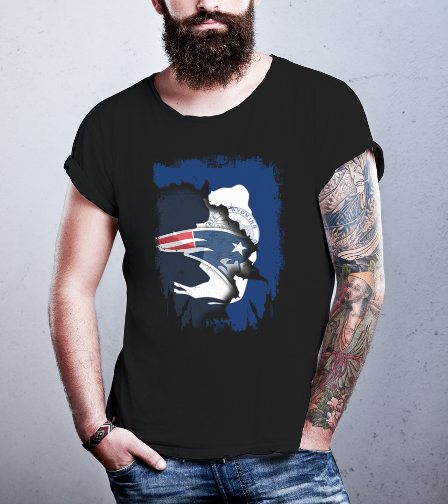 Together Wyoming Patriots Seal And Logo Fusion T-Shirt