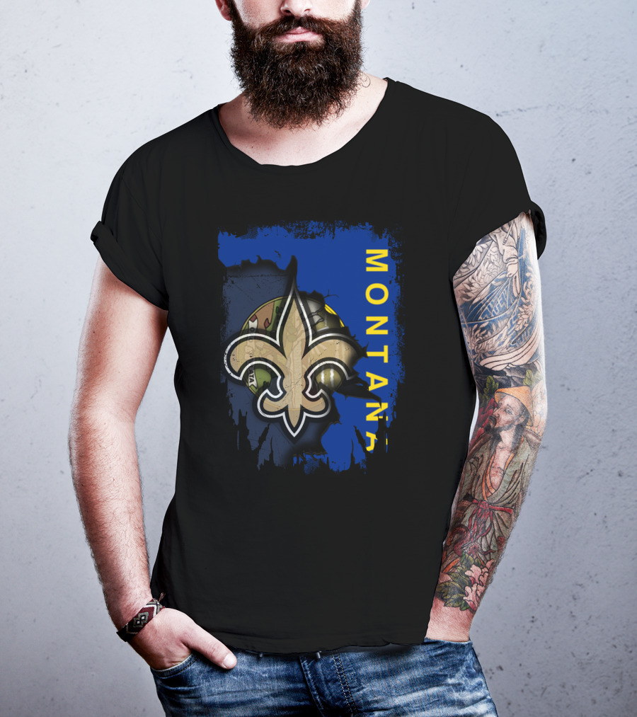 Montana Fleur-de-Lis Football Unity T-Shirt