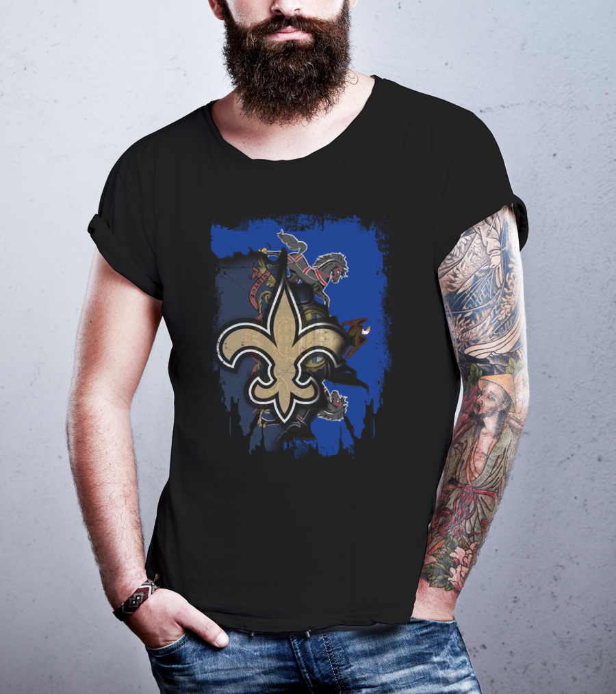Pennsylvania Pride With Fleur-de-Lis And Battle Horses T-Shirt