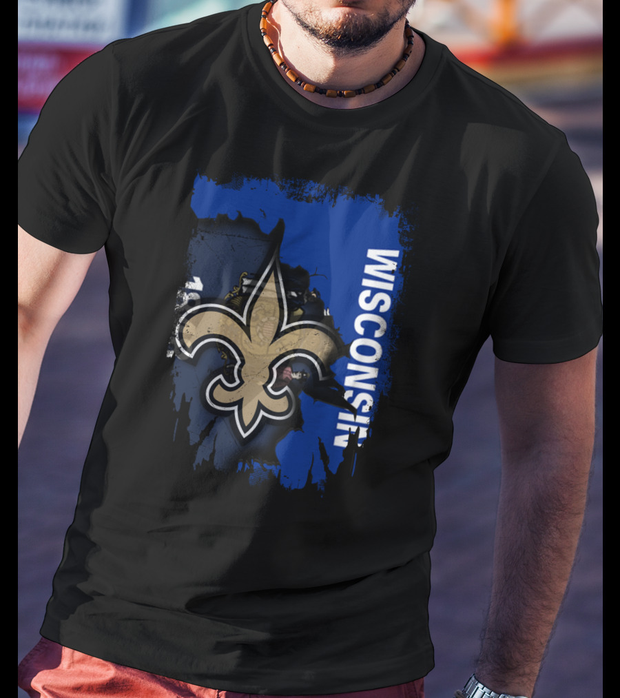 Wisconsin Saints Fleur-de-Lis Collaboration T-Shirt