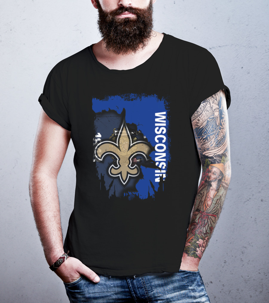 Wisconsin Saints Fleur-de-Lis Collaboration T-Shirt