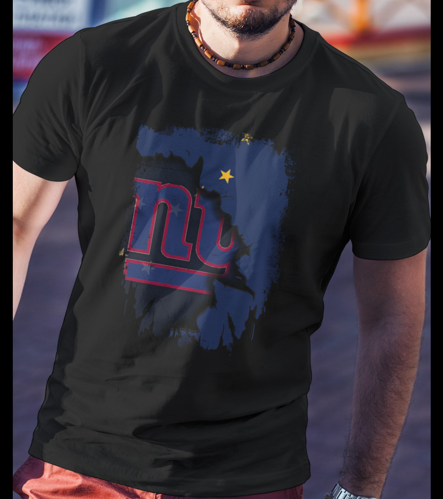 Alaska Together With New York Giants Star T-Shirt